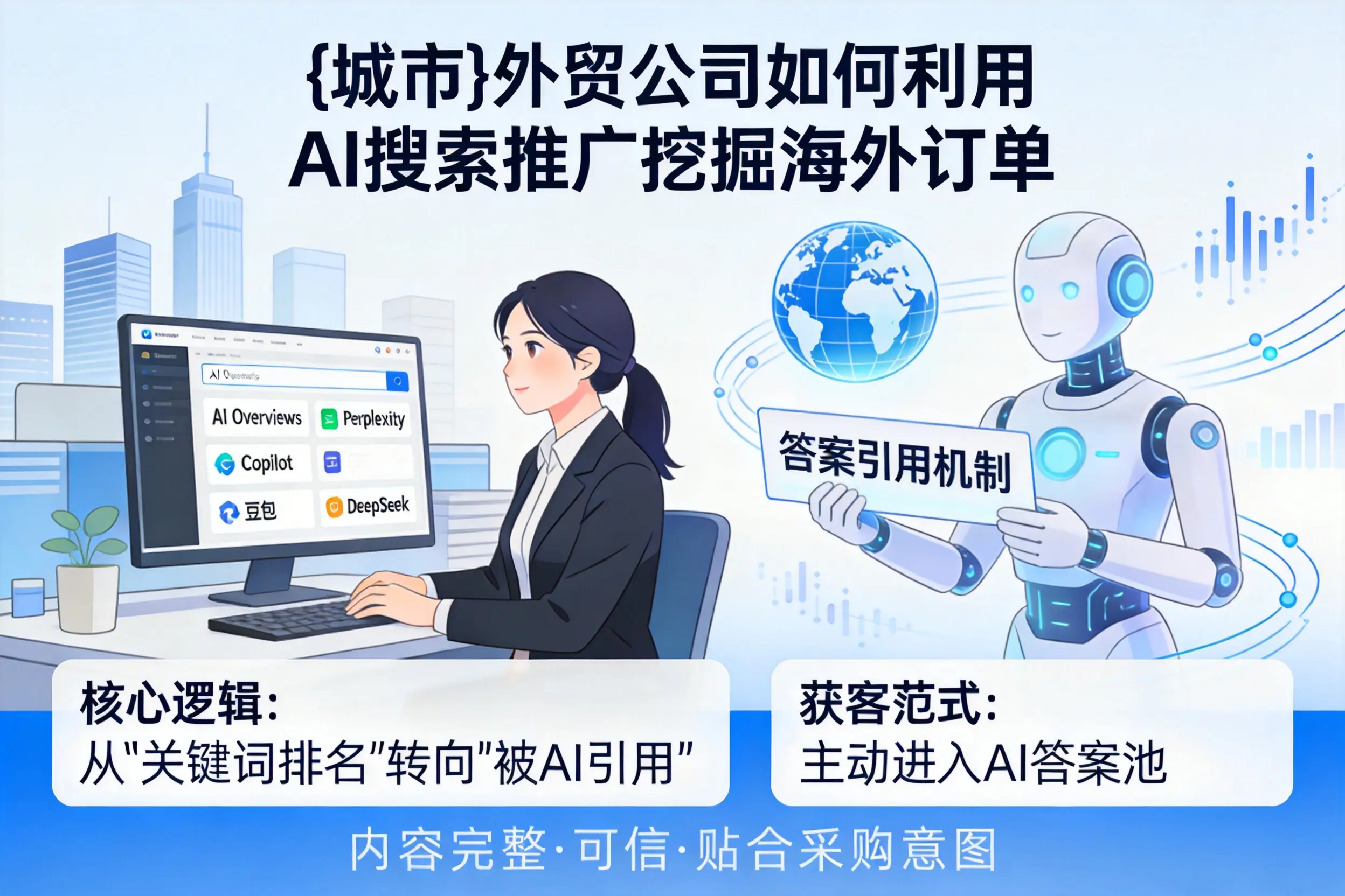 中卫外贸公司如何利用AI搜索推广挖掘海外订单