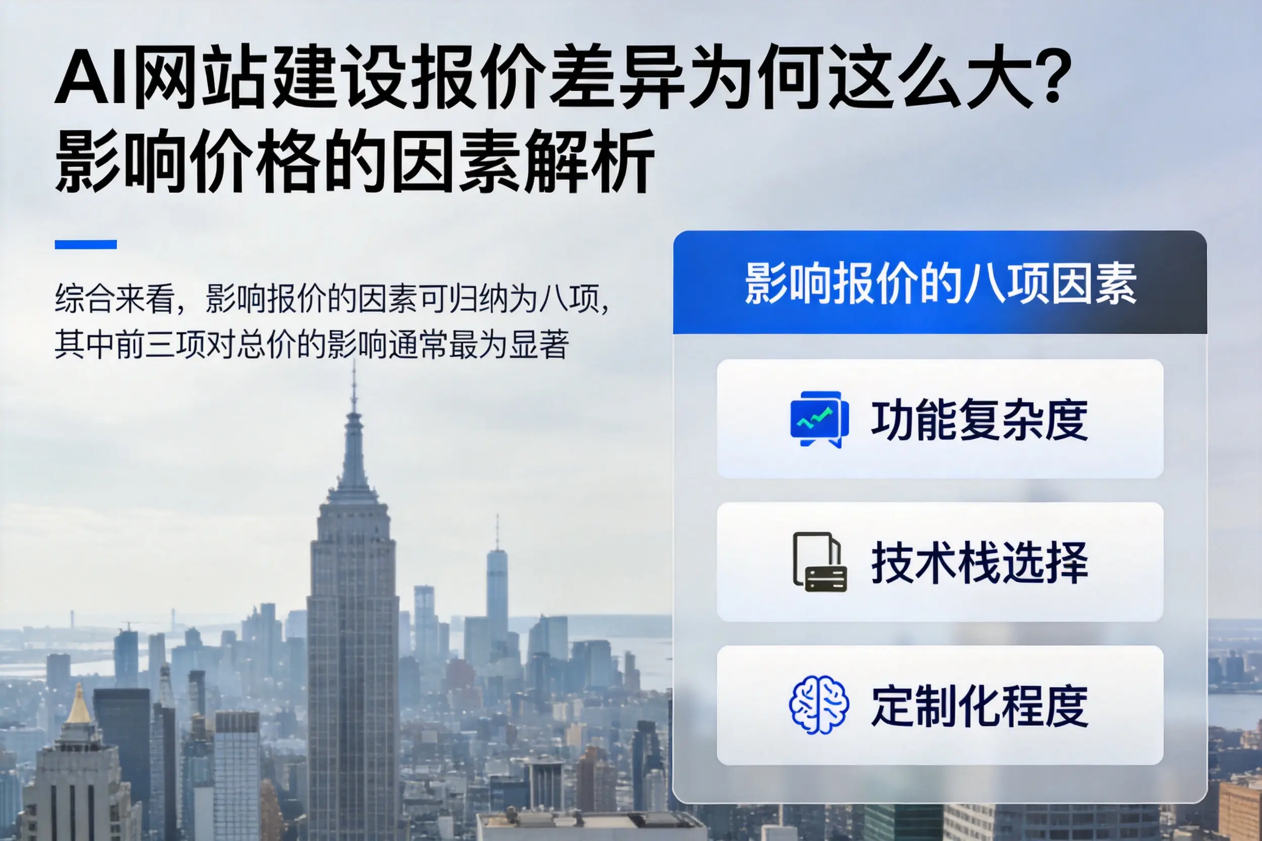 中卫AI网站建设报价差异为何这么大？影响价格的因素解析