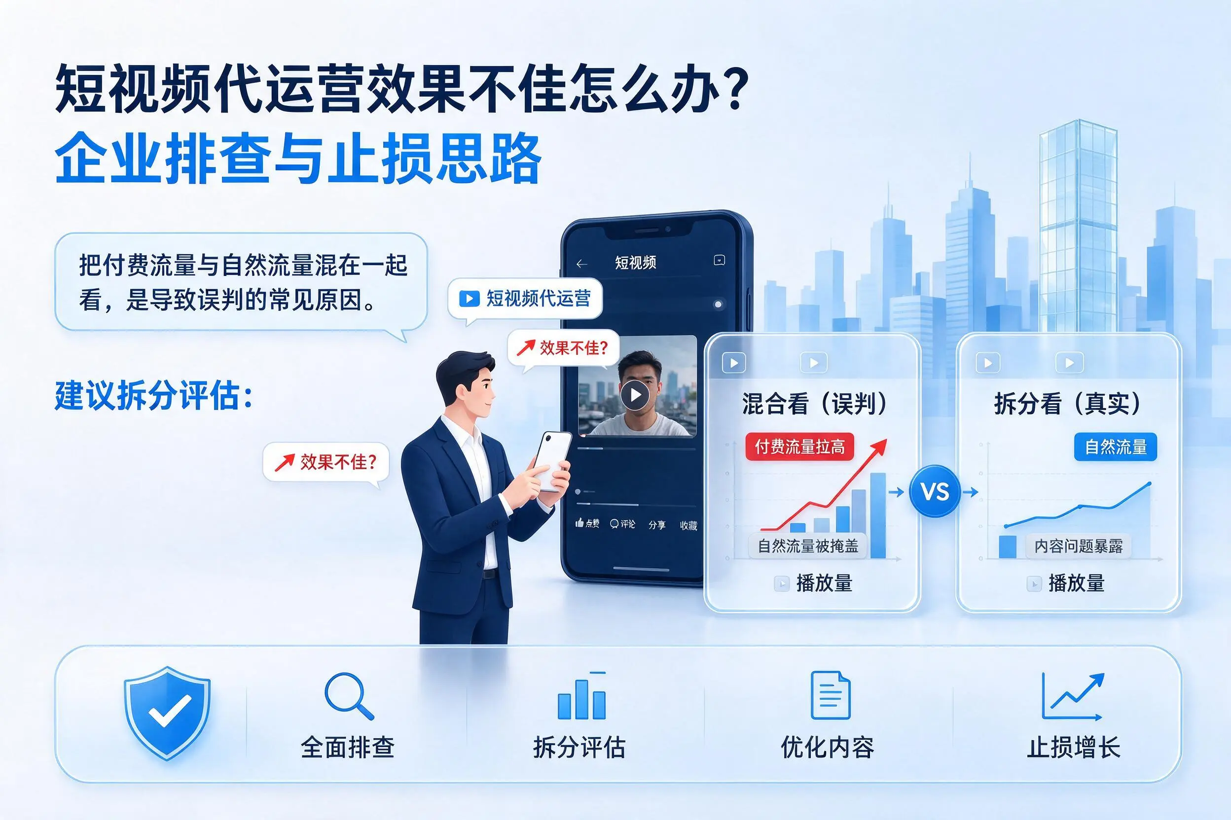 短视频代运营效果不佳怎么办?中卫企业排查与止损思路