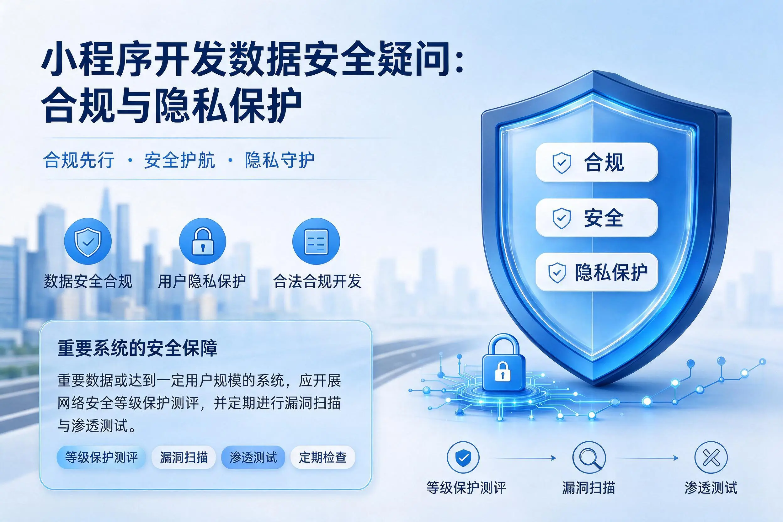 中卫小程序开发数据安全疑问：合规与隐私保护