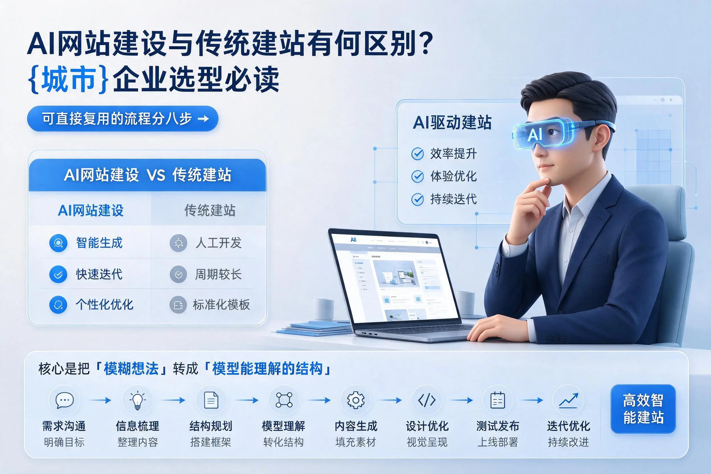 AI网站建设与传统建站有何区别?中卫企业选型必读