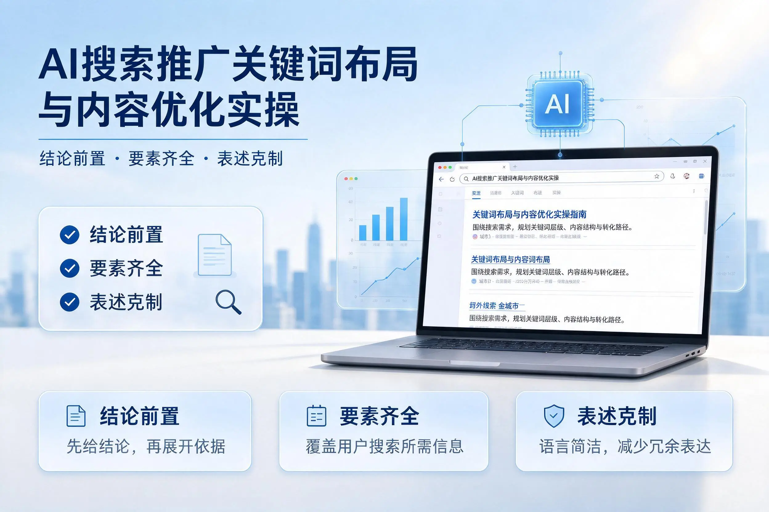 中卫AI搜索推广关键词布局与内容优化实操